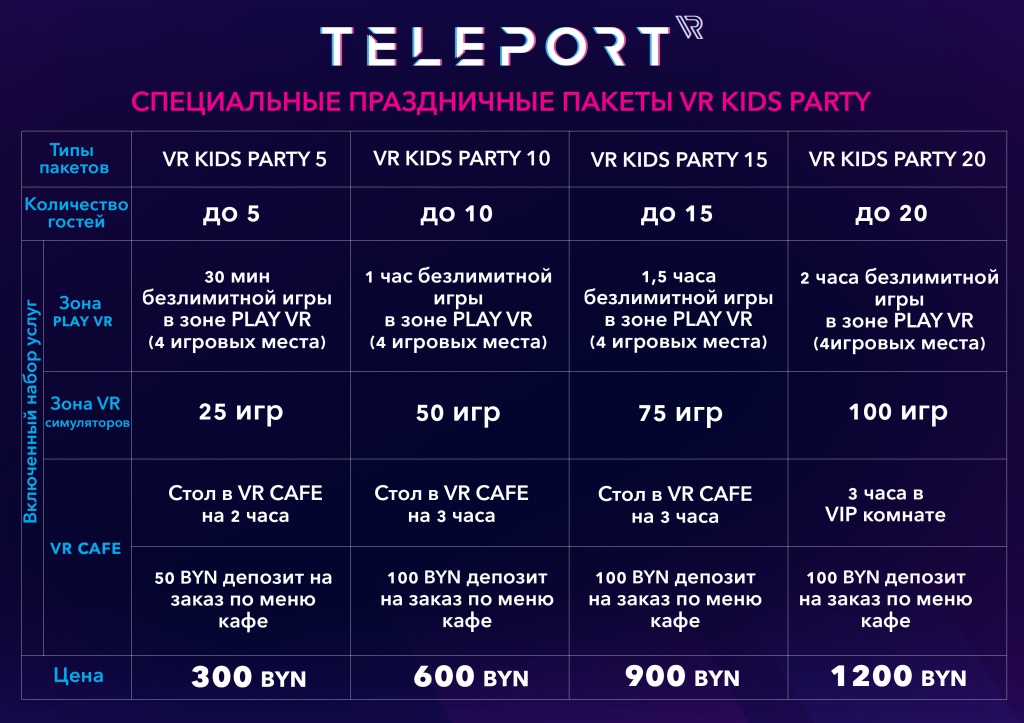 vr kids party